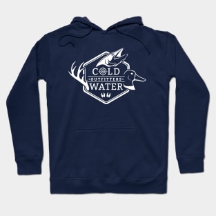 Cold Water Outfitters White Logo Hoodie